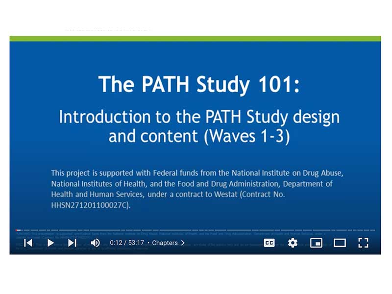 The PATH Study NAHDAP Videos National Institute On Drug Abuse NIDA The path study nahdap videos national institute on drug abuse nida