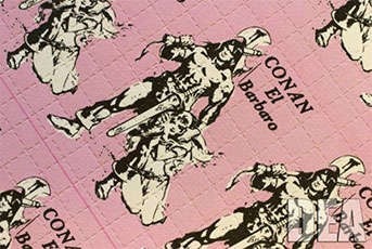 Blotter sheet of LSD-soaked paper squares that users take by mouth