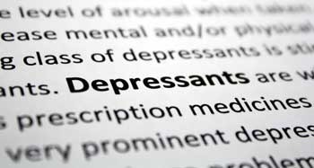 A passage of text with the word Depressants in bold