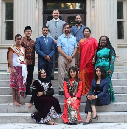 Group photo of the eleven 2024-2025 Hubert Humphrey Fellows as Virginia Commonwealth University. 