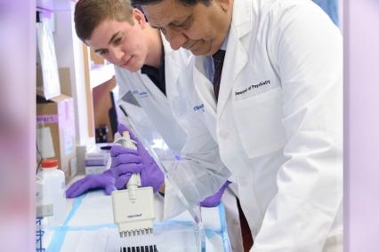 Dr. Madhukar Trivedi and staff of UT Southwestern Medical Center conduct lab research