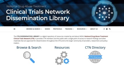 Home page of CTN library web site