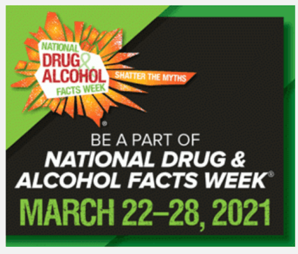 National Drug and Alcohol Facts Week 2021 banner