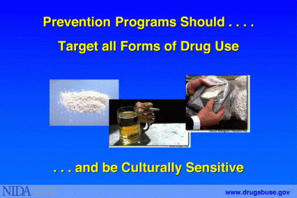 Prevention Programs should target all forms of drug use
