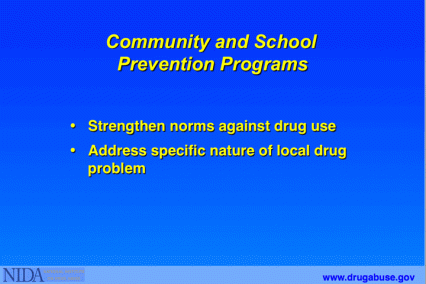 Community and School Prevention Programs