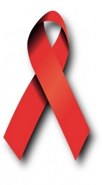 Image of the AIDS red ribbon.