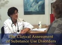 Clinician assessing patient
