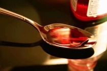 Spoon full of cough and cold medicine