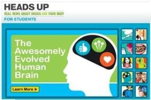 Screen shot of Heads up web site