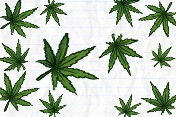 assignment topics for school students Illustration of marijuana leaves