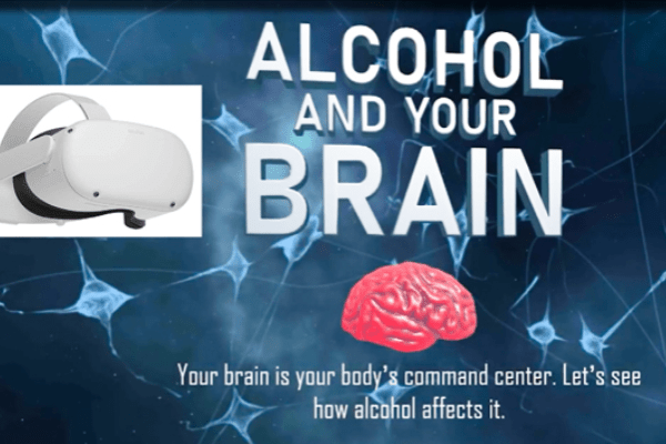 Alcohol and your brain VR thumbnail graphic