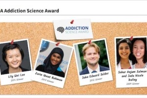 Screen shot of teen site Science award section