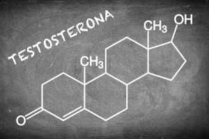 Imagen de la estructura química de la testosterona
