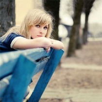 Girl on a bench