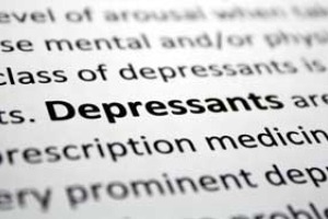 A passage of text with the word Depressants in bold